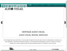 Tablet Screenshot of heritageaudiovisual.com